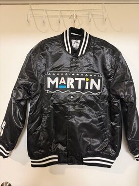 😆📺😆 MARTIN Black Satin  Jacket